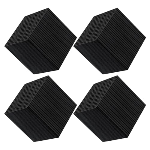 Generisch Aquarium Water Purifier Cube, Reusable Activated Carbon Block, 1.97x1.97x3.94 Inches, Ultra Strong Filtration Power, High Adsorption Clarifier for Fish Tank and Pond Use, Black von Generisch