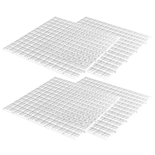 Generisch Aquariumabdeckung, Aquariumhauben - 4 Stück multifunktionale Aquarium-Top-Abdeckung - Anti-Sprung-Terrarium-Deckel, Schildkröten-Terrasse, Aquarium-Filterplatte für Aquarien von Generisch