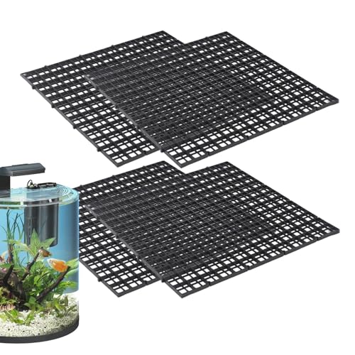 Generisch Aquariumdeckel 4 Stück Aquarium Bildschirmnetz Aquarium Abdeckung 30x30cm Terrariendeckel Gitter Aquarium Deckel - Verhindern DASS Fische Aus Dem Aquarium Springen Und Reptilien Entkommen von Generisch