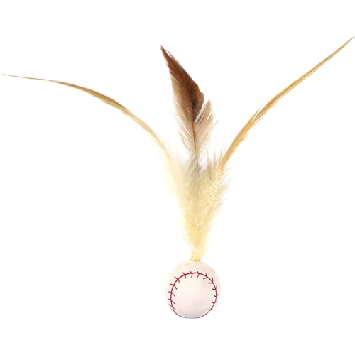 Generisch Cat Feather Ball Toy, Bouncing Interactive Pet Toy, Durable Chew Ball, Engaging Playtime Activity, Healthy Exercise and Bonding for Kittens, Cats, Small Dogs Generisch Cat Feather Ball Toy, Bouncing Interactive Pet Toy, Durable Chew Ball, Engaging Playtime Activity, Healthy Exercise and Bonding for Kittens, Cats, Small Dogs von Generisch
