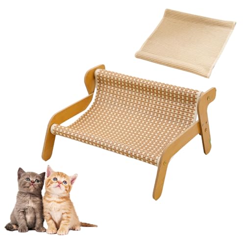 Generisch Cat Scratcher Couch, 2025 New Upgrade 2-in-1 Cats Scratch Pad and Lounger, Wear Resistant High Load-Bearing Scratching Sisal Chair for Indoor Cats (Summer mat,Large) von Generisch