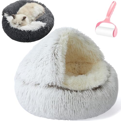 Generisch Cozy Pet Bed,Winter Hooded Covered Pets Nest,Warming Washable Anti Slip Pets Sleeping Bag,Breathable Pet Bed for Small Cats Dogs All Seasons von Generisch