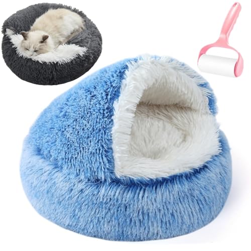Generisch Cozy Pet Bed,Winter Hooded Covered Pets Nest,Warming Washable Anti Slip Pets Sleeping Bag,Breathable Pet Bed for Small Cats Dogs All Seasons Generisch Cozy Pet Bed,Winter Hooded Covered Pets Nest,Warming Washable Anti Slip Pets Sleeping Bag,Breathable Pet Bed for Small Cats Dogs All Seasons von Generisch