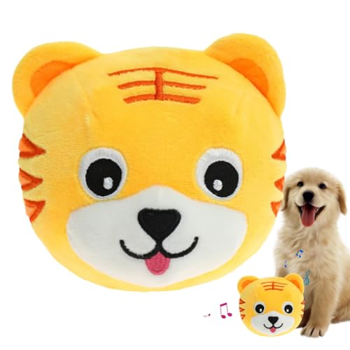 Generisch Dog Toy Ball, Active Moving Pet Plush Toy, Interactive Dog Toy, Active Ball Dog, Toy Plush Ball for Cats and Dogs (Tiger) von Generisch