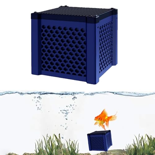 Generisch Eco-Aquarium Wasserreiniger-Würfel, Aquarium-Würfel, Filter-Reinigungströge, Aktivkohle-Filterwürfel für Aquarien, Pferdetröge (blau) von Generisch
