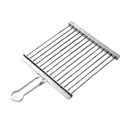 Generisch Edelstahl V2A Grillrost Verschiedene Größen und Varianten sehr hochwertig Handarbeit Made in Germany Stainless Steel Grill Grate (Standard, Breite 50cm, Tiefe 50cm) von Generisch