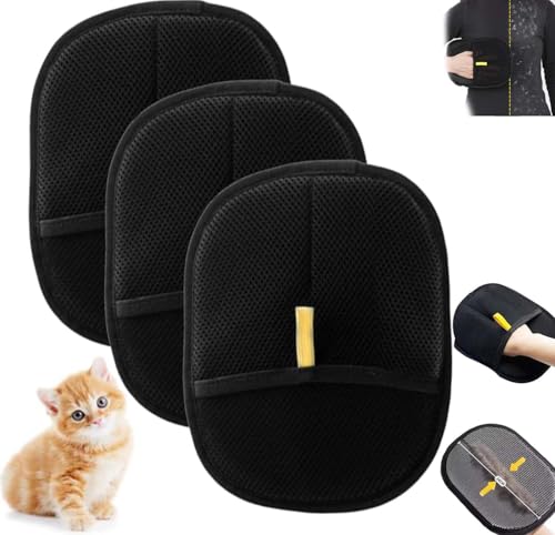 Generisch Fellentfernungshandschuh, Elektrostatische Handschuhe Zur Tierhaarentferner, 1/3/5 PCS Yomipet Handschuh, Tierhaarentferner Handschuh (3 Pack) von Generisch