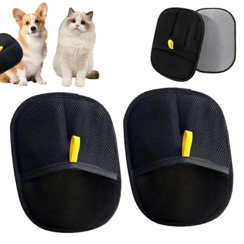 Fellentfernungshandschuh, 2025 New Fellmagnet Tierhaarentferner Handschuh, Fell Magnet Pet Hair Remover Glove, Für Verwendet für Reinigung,Haarentfernung füR Haustiere und Schönheitszwecke (2 Stück) von Generisch