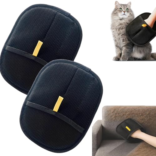 Generisch Fellmagnet - Fell Magnet Handschuh,2025 Fellmagnet für Katzenhaare,Antistatische Handschuhe für Tierhaare für Kleidung, Sofas (2 Stück) von Generisch