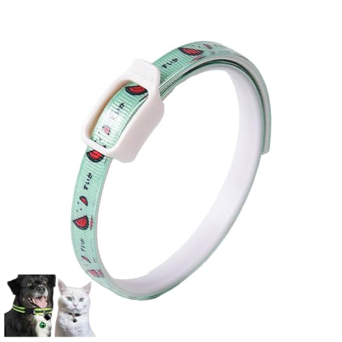 Generisch Floh- und Zeckenschutz Halsband für mittelgroße Hunde Fell-Freund Wasserdicht, bis 25kg (Grün) von Generisch