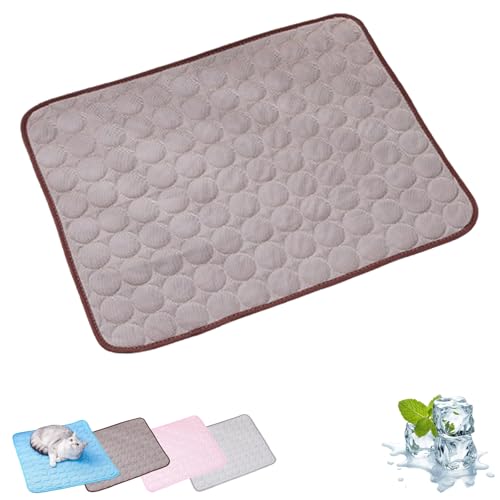 Generisch Furry Basics Dog Cooling Mat, Furrybasics Coolingmat with Ice-Silk Tech, Self-Cooling & Machine-Washable Pet Pad for Hot Days (Brown,X-Small) von Generisch