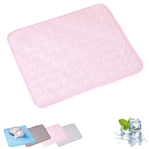 Generisch Furry Basics Dog Cooling Mat, Furrybasics Coolingmat with Ice-Silk Tech, Self-Cooling & Machine-Washable Pet Pad for Hot Days (Pink,X-Small) von Generisch