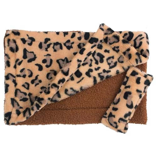 Generisch Hamster Sleeping Bed, Blanket with Pillow, 12.99x8.27 Inches, Soft Fabric Reptile Bedding Hammock, Warm Sleeping Cushion with Cover, Mattress Bed for Hamsters and Reptiles von Generisch