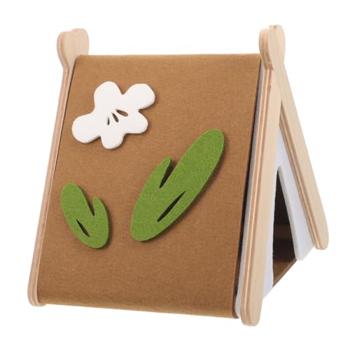 Hamster-versteckzelt – Weiches Und Bequemes Zuhause Aus Filz Und Holz Für Haustiere Dekorativ Und Gemütlich Hamster-versteckzelt – Weiches Und Bequemes Zuhause Aus Filz Und Holz Für Haustiere Dekorativ Und Gemütlich von Generisch