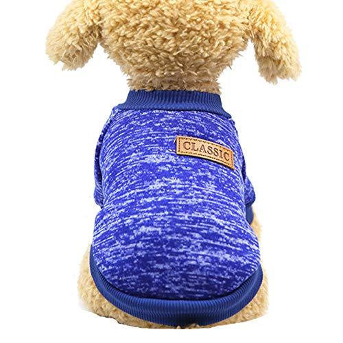 Generisch Hunde-Overall Niedliche Haustierkleidung Hund Welpen Warmer Wollkampf Zweibeinige Kleidung Teddy Katze Haustier Pullover Haustierkleidung Hundepullover 45 cm von Generisch
