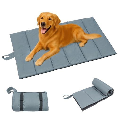 Generisch Hundedecke für Unterwegs Outdoor Waschbar Hundematte Komfort und Weiches Hundebett 105 X 63cm für Reise Camping von Generisch