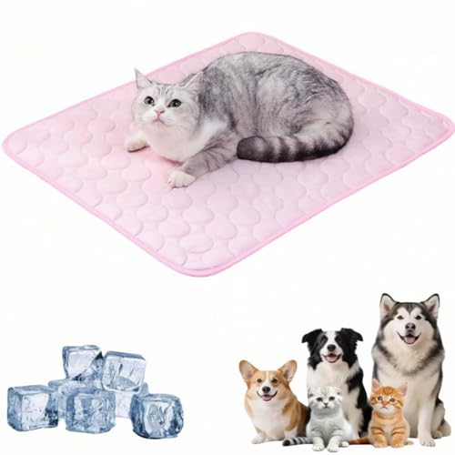Generisch Hundekühlkissen, Großes selbstkühlendes Kühlkissen aus Eisseide, Hundekühlkissen, Kühlbett, Kaltgelkissen, Haustierkissen, Katzen- und Hundekühlkissen, Gel von Generisch