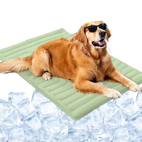 Generisch Hundekühlungsmatte, Selbstkühlkissen für Haustiere, maschinenwaschbare Eisseide, zweiseitiges Design für Jede Jahreszeit, automatisch kuscheln (C,L) von Generisch