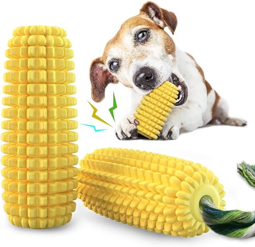 Generisch Hundespielzeug, Kauspielzeug Hund Fast Unzerstörbar, Kauspielzeug für Welpenzähne, Maisstäbchen, für kleine, mittelgroße und große Rassen von Generisch
