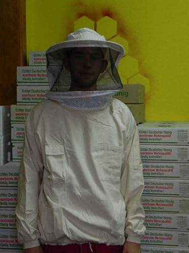 Generisch Imkerjacke Schutzhemd L Imgut Baumwolle mit Haube Imker Imkerei Bienen Schutzjacke von Generisch