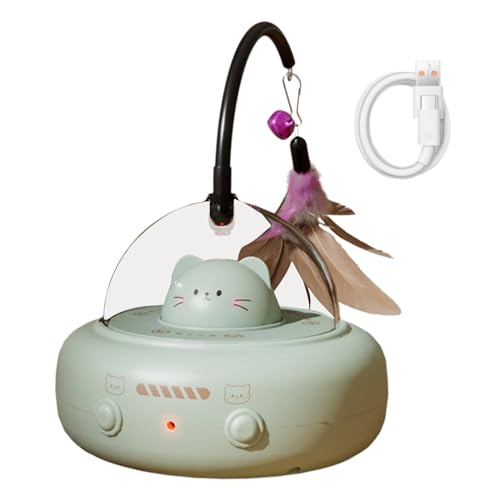 Generisch Interactive Cat Toy, Motion-Activated Feather, Automatic Pet Accessory, Mental Stimulation Tool, Boredom Entertainment, Ideal for Indoor Play Birthday Holiday Use, 10.5x10.5x19cm Generisch Interactive Cat Toy, Motion-Activated Feather, Automatic Pet Accessory, Mental Stimulation Tool, Boredom Entertainment, Ideal for Indoor Play Birthday Holiday Use, 10.5x10.5x19cm von Generisch