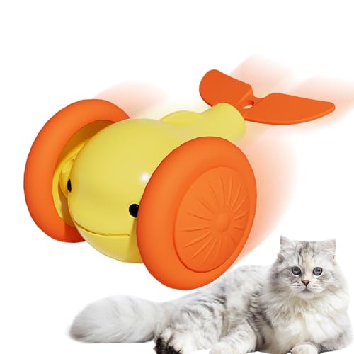 Generisch Interaktiver Katzenball, automatischer Rollball für Katzen | Little Whale Form Electric Cat Ball Toy,Automatisches Kätzchen Welpen -Zubehör für Indoorspiel, Outdoor -Spiel, Kätzchentraining von Generisch