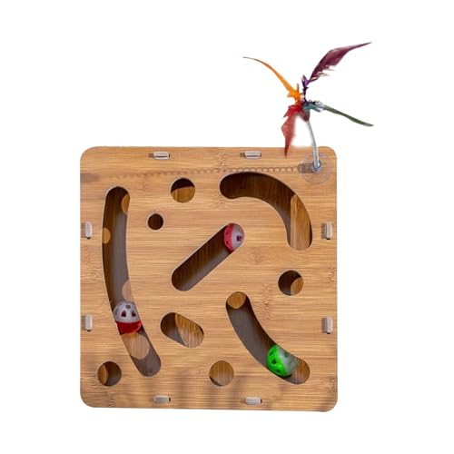 Generisch Katzen Leckerli Puzzle Box | Interaktives Katzenlabyrinth Spielzeug | Gehirnstimulation & Spielspaß für Kitten mit Angel und Ball zur Indoor-Beschäftigung gegen Langeweile Generisch Katzen Leckerli Puzzle Box | Interaktives Katzenlabyrinth Spielzeug | Gehirnstimulation & Spielspaß für Kitten mit Angel und Ball zur Indoor-Beschäftigung gegen Langeweile von Generisch