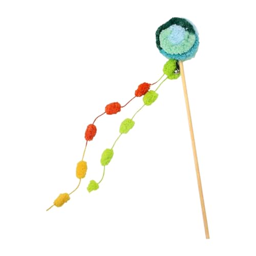 Generisch Katzenangel | Indoor Kätzchen Interaktives Lolli Spielzeug - Interaktives Trainingsspiel Mit Glöckchen Zur Beschäftigung Von Hauskatzen Für Wohnzimmer Schlafzimmer Indoor Outdoor von Generisch