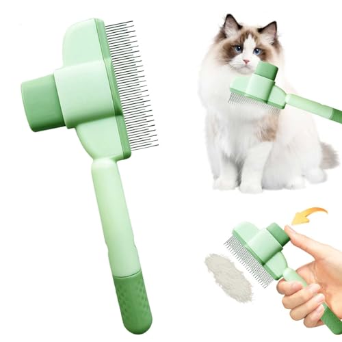 Generisch Katzenkamm mit Selbstreinigungsfunktion, Edelstahl-Flohkamm für Hunde & Katzen, Extra Lange/Kurze Zähne für Alle Felltypen, Entfilzt Knoten & Entfernt Flöhe Sanft Generisch Katzenkamm mit Selbstreinigungsfunktion, Edelstahl-Flohkamm für Hunde & Katzen, Extra Lange/Kurze Zähne für Alle Felltypen, Entfilzt Knoten & Entfernt Flöhe Sanft von Generisch