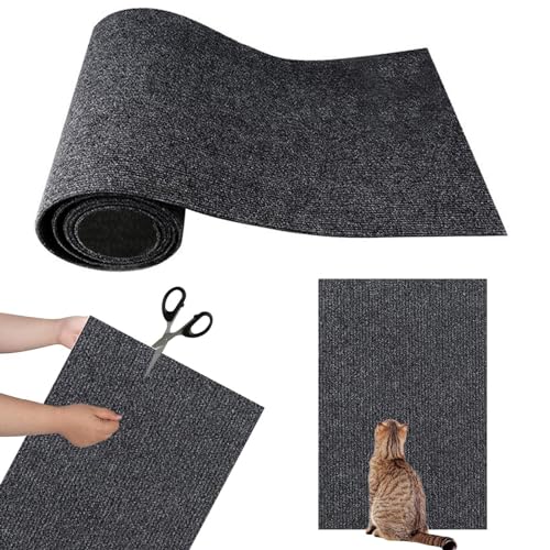 Generisch Katzenkratzteppich, Katzenkratzmatte - Selbstklebender Katzen-Couchschutz | Katzenkratzteppich, flaches Katzenkratzpad für Möbel, Katzenwand, Kratzbäume von Generisch