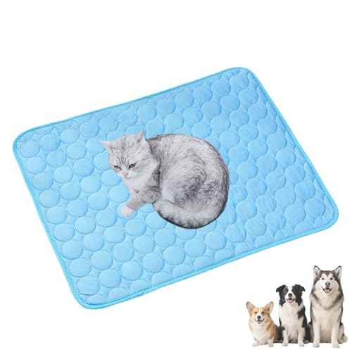 Generisch Kühlbett für Hunde, 2025 Neu Die Innovative Kühlmatte Für Hunde, Selbstkühlende Hundematte für Hund & Katze, Kühlauflage für Sommer, Auto, Zuhause & Reisen (Blau, XXL) von Generisch