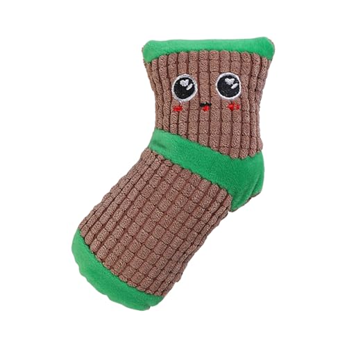 Generisch Leise Socken für Hunde zum Kauen mit Welpen Leise Socken für Welpen zum Kauen Robuste, kuschelige Hundesocken Weiche, leise, lautstarke Hundesocken für Haustiere Spielseil Hund (C, 7x13cm) von Generisch