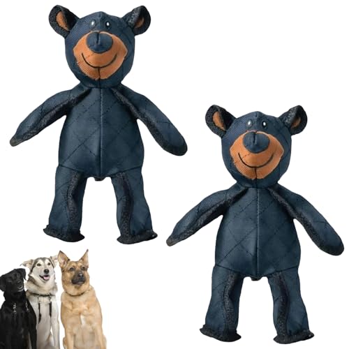 Generisch Lettuce Pets Dog Toys, New Esslvyshop-Bear for Heavy Chewers, Embedded Squeaker for Interactive Play That Keeps Dogs (Blue*2) von Generisch
