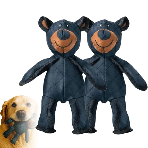 Generisch Lettuce Pets Dog Toys, New Esslvyshop-Bear for Heavy Chewers, Embedded Squeaker for Interactive Play That Keeps Dogs Mentally Stimulated (2Pcs Blue) von Generisch