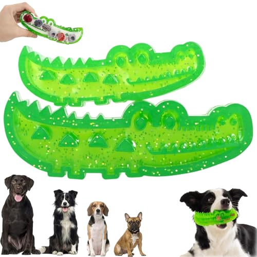 Generisch Lettuce Pets Slow Feed Chew and Fetch Crocodile, Slow-Feed Chew & Fetch Crocodile Dog Toy, Dog Slow Feeder Puzzle Alligator Dog Toy for L&M&S Dogs Teeth Cleaning (Mix) von Generisch