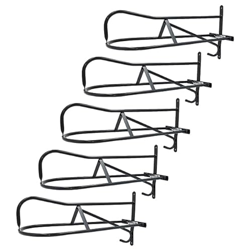 Generisch ML Sattelhalter 5X Westernsattelhalter Sattel Halter mit Trensenhalterhaken schwarz von Generisch