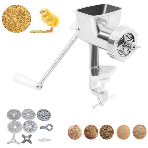 Generisch Manual Animal Feed Food Pellet Machine, Birds Fishing Chicken Bait Granulator, Birds Fishing Chicken Bait Granulator with 1.5/2/ 2.5/3/ 8mm Molds for Domestic/Commercial Use von Generisch