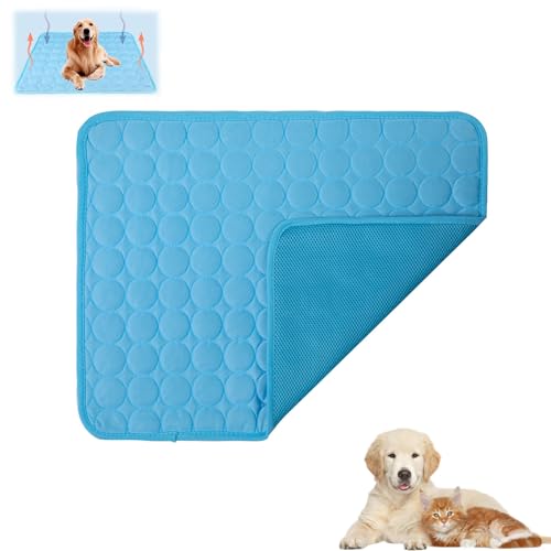 Generisch Nordseepfote Kühlmatte, Kühlmatte Für Hunde, Emmalove Kühlmatte, Selbstkühlende Hundematte Langlebige Kratzfeste Oberfläche (Blau, XL(100 * 75cm)) von Generisch