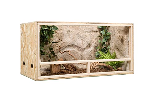 OSB Terrarium, Holzterrarium 100 x 50 x 50 cm mit Seitenbelüftung von Holzkonzept