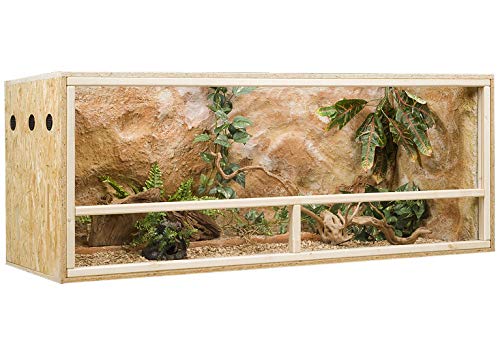 OSB Terrarium, Holzterrarium 150x60x60 cm mit Seitenbelüftung von Holzkonzept