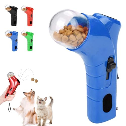 Generisch Pet Treat Launcher, Cats Treat Dispenser Shooter Toy, Handheld Interactive Pet Snack Catapult. (Blue) von Generisch