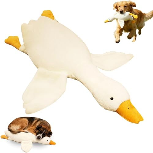 Generisch Plush White Duck Dog Toys with Realistic Goose Style – Ideal for Dogs to Chew & Play, Premium Pet Supplies (51in (130cm)) von Generisch