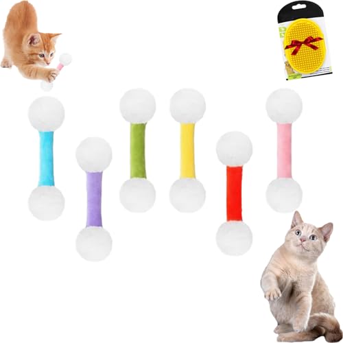 Generisch Q Tip Cat Toy, Qtip Cat Toy, Catnip Q-Tip, Cotton Swab, Big Interactive Kitty Kick Sticks, Cats Kicker Toys Set of 6 PCS Designed for Indoor Pets (6pcs) von Generisch