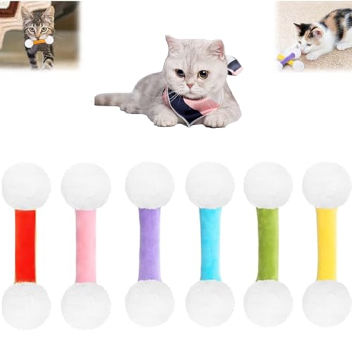 Generisch Qtip Cat Toy, Qtip Cat Toy, Giant Swabs Catnip Toys Set of 6 Soft Plush Kicker Toys, Catnip, Giant Cotton Swab Toy, Set of Designed for Indoor Pets, Sturdy Teething Chew Toy (6 Pcs) von Generisch