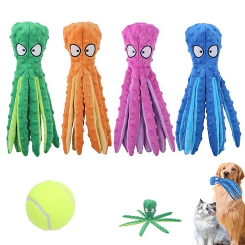 Generisch Quietschender Oktopus Hundespielzeug - Knautschfest,Waschbar & Langlebig. Plüschspielzeug ohne Füllung mit Knistereffekt,Interaktiver Kauartikel für Welpen/Mittelgroße/Große Hunde Generisch Quietschender Oktopus Hundespielzeug - Knautschfest,Waschbar & Langlebig. Plüschspielzeug ohne Füllung mit Knistereffekt,Interaktiver Kauartikel für Welpen/Mittelgroße/Große Hunde von Generisch