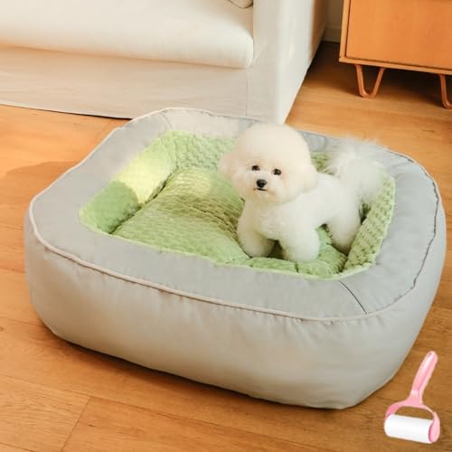 Generisch Removable Washable Anti Slip Soft Plush Square Dog Beds,Warm Comfortable Calming Pet Bed for All Seasons,Sleeping Mat for Cats and Dogs to Rest and Sleep,Large Luxury Thicken Kennel Generisch Removable Washable Anti Slip Soft Plush Square Dog Beds,Warm Comfortable Calming Pet Bed for All Seasons,Sleeping Mat for Cats and Dogs to Rest and Sleep,Large Luxury Thicken Kennel von Generisch