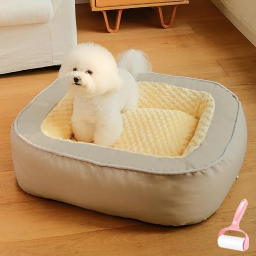 Generisch Removable Washable Anti Slip Soft Plush Square Dog Beds,Warm Comfortable Calming Pet Bed for All Seasons,Sleeping Mat for Cats and Dogs to Rest and Sleep,Large Luxury Thicken Kennel Generisch Removable Washable Anti Slip Soft Plush Square Dog Beds,Warm Comfortable Calming Pet Bed for All Seasons,Sleeping Mat for Cats and Dogs to Rest and Sleep,Large Luxury Thicken Kennel von Generisch