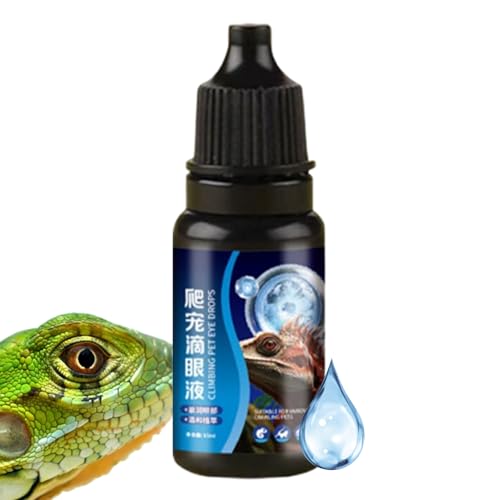 Generisch Reptilien Augenbad | 15ml Trockenheitspräventionslösung | Pflegende Tropfen Zur Befeuchtung - Für Reptilien Schildkröten Schlangen Frösche Amphibien Haustiere von Generisch