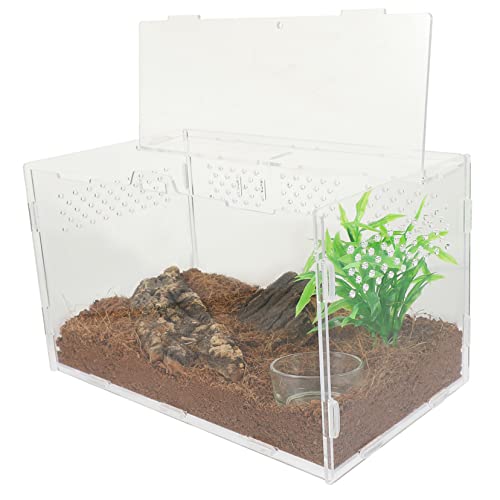 Generisch Reptilien Terrarium Transparent Zuchtbox für Spinnen Geckos und Kleine Reptilien mit Belüftungsöffnungen Pflegeleicht und Langlebig für Heimtierhaltung Generisch Reptilien Terrarium Transparent Zuchtbox für Spinnen Geckos und Kleine Reptilien mit Belüftungsöffnungen Pflegeleicht und Langlebig für Heimtierhaltung von Generisch