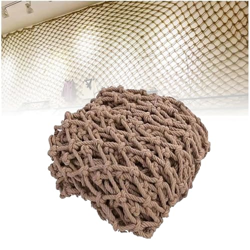 Generisch Schutznetz Kinder 4 * 8m, Sicherheitsnetz für Treppen und Balkon，Stellwand, Deckennetz, Kinderspielplatz Übungskletternetz von Generisch